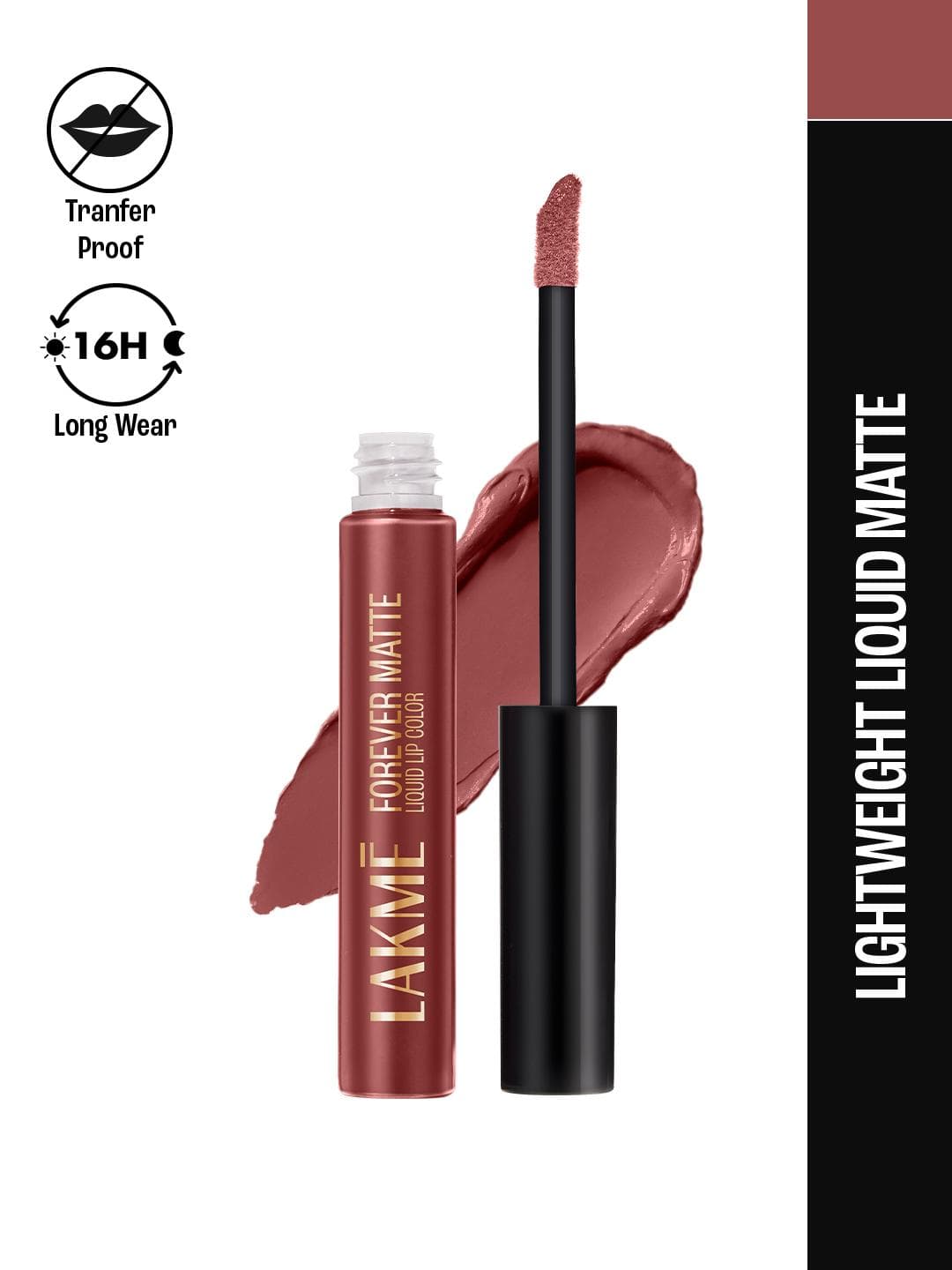 Buy Lakme Forever Matte Lightweight & Transferproof 16Hr Liquid Lipstick 5.6ml Brown Sheer - - Personal Care for Women