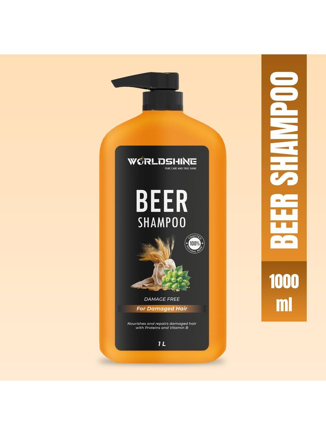Buy WORLDSHINE Beer Shampoo For Hair Growth 1L - - Personal Care for Unisex