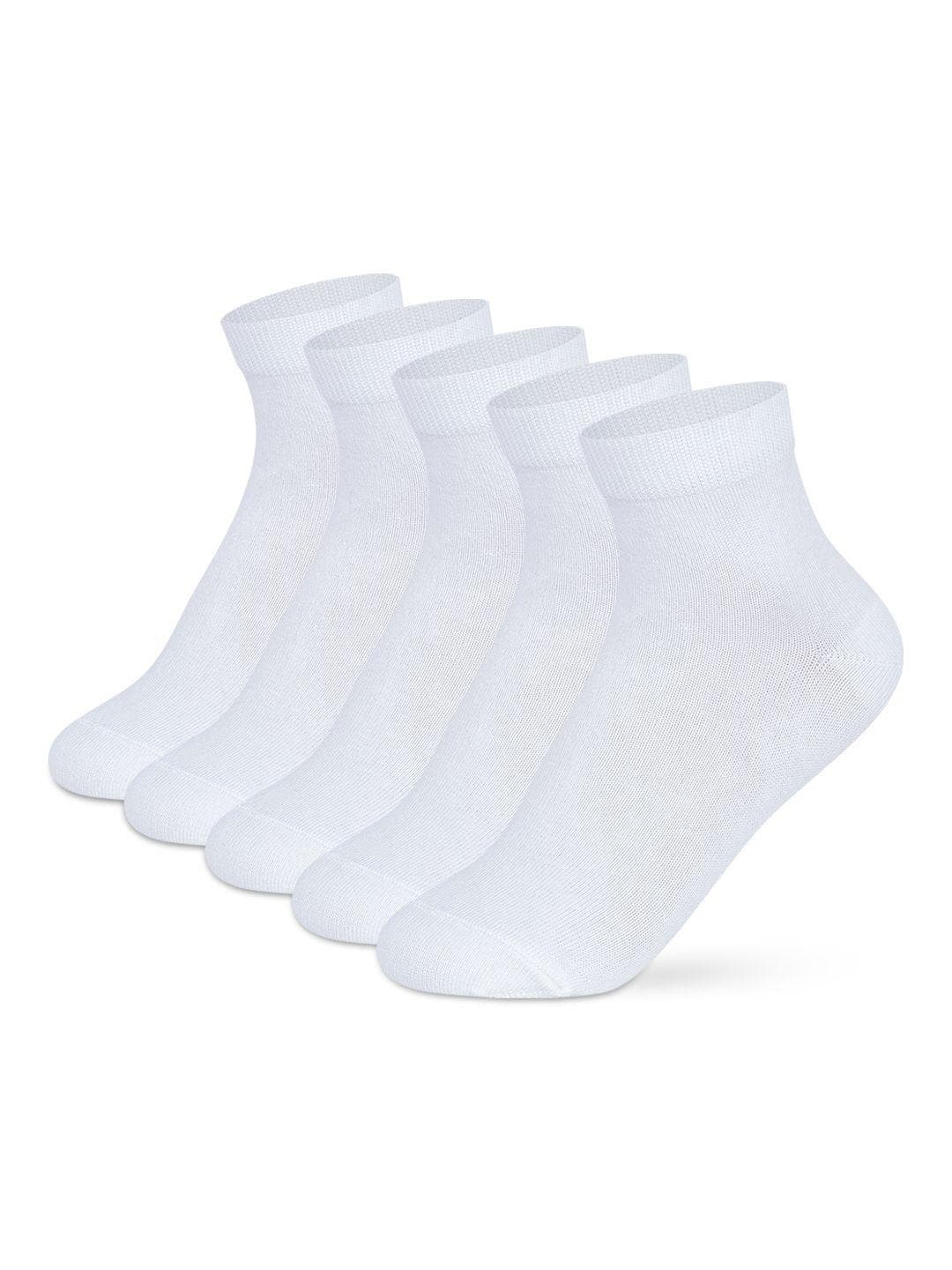 Supersox Pack of 5 Kids Combed Cotton Ankle Length School Uniform Socks