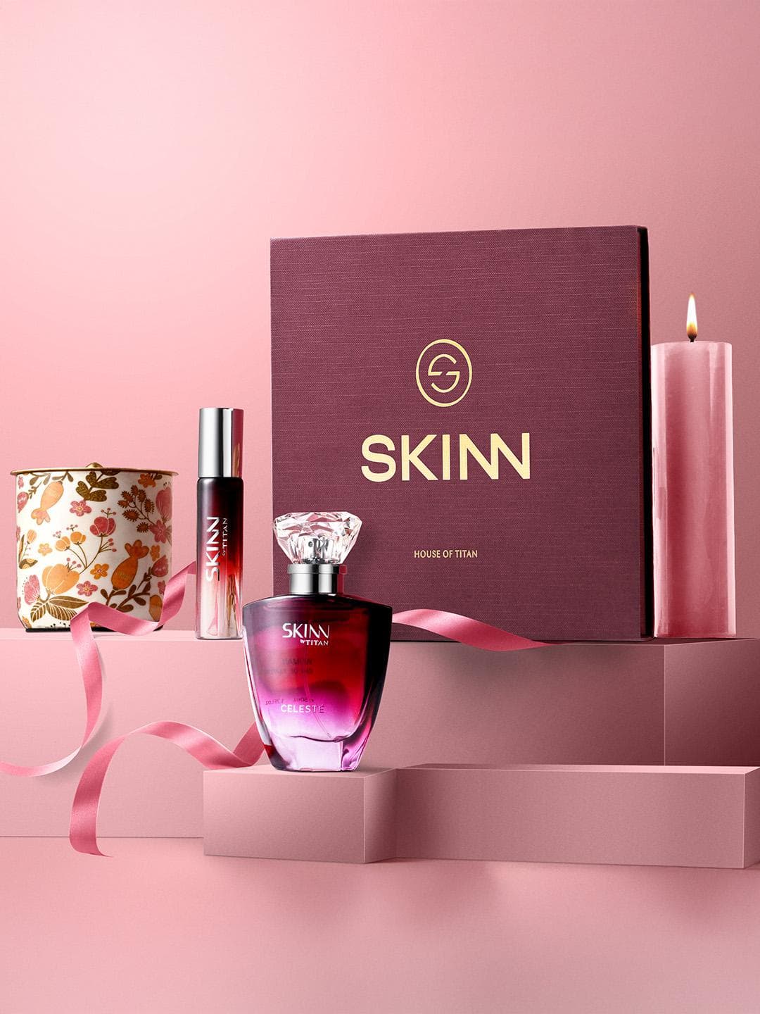 Buy SKINN Women Set Of 2 Long Lasting Eau De Parfum Gift Set Celest & Nude 50ml + 20ml - - Personal Care for Women
