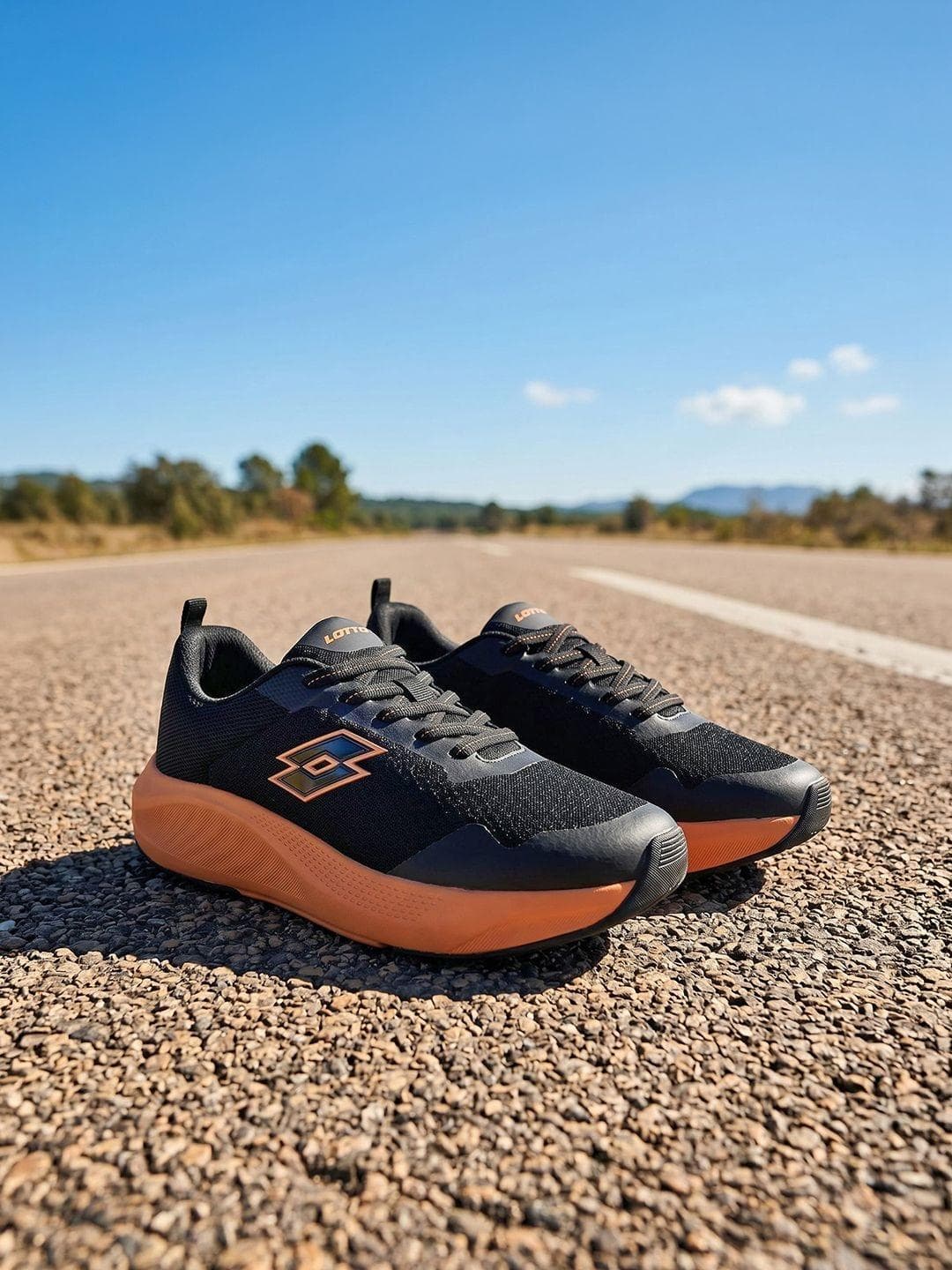 Lotto Men Energex Black Running Shoes