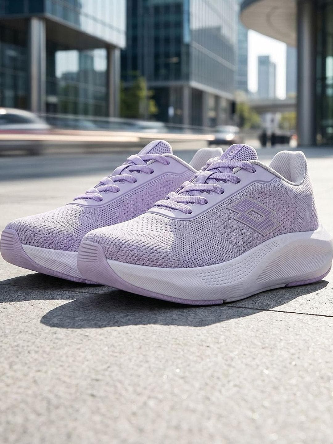 Lotto Women Xwift Knit Purple Running Shoes