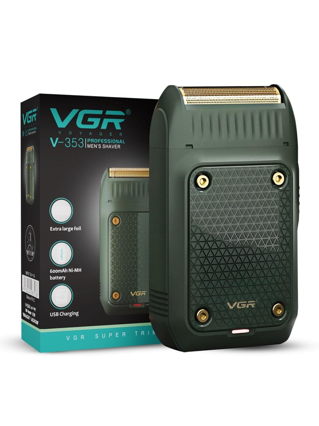 Buy VGR V 353 Foil Shaver For Men With Pop Up Trimmer 60 Min Runtime & Type C Quick Charging - - Personal Care for Unisex
