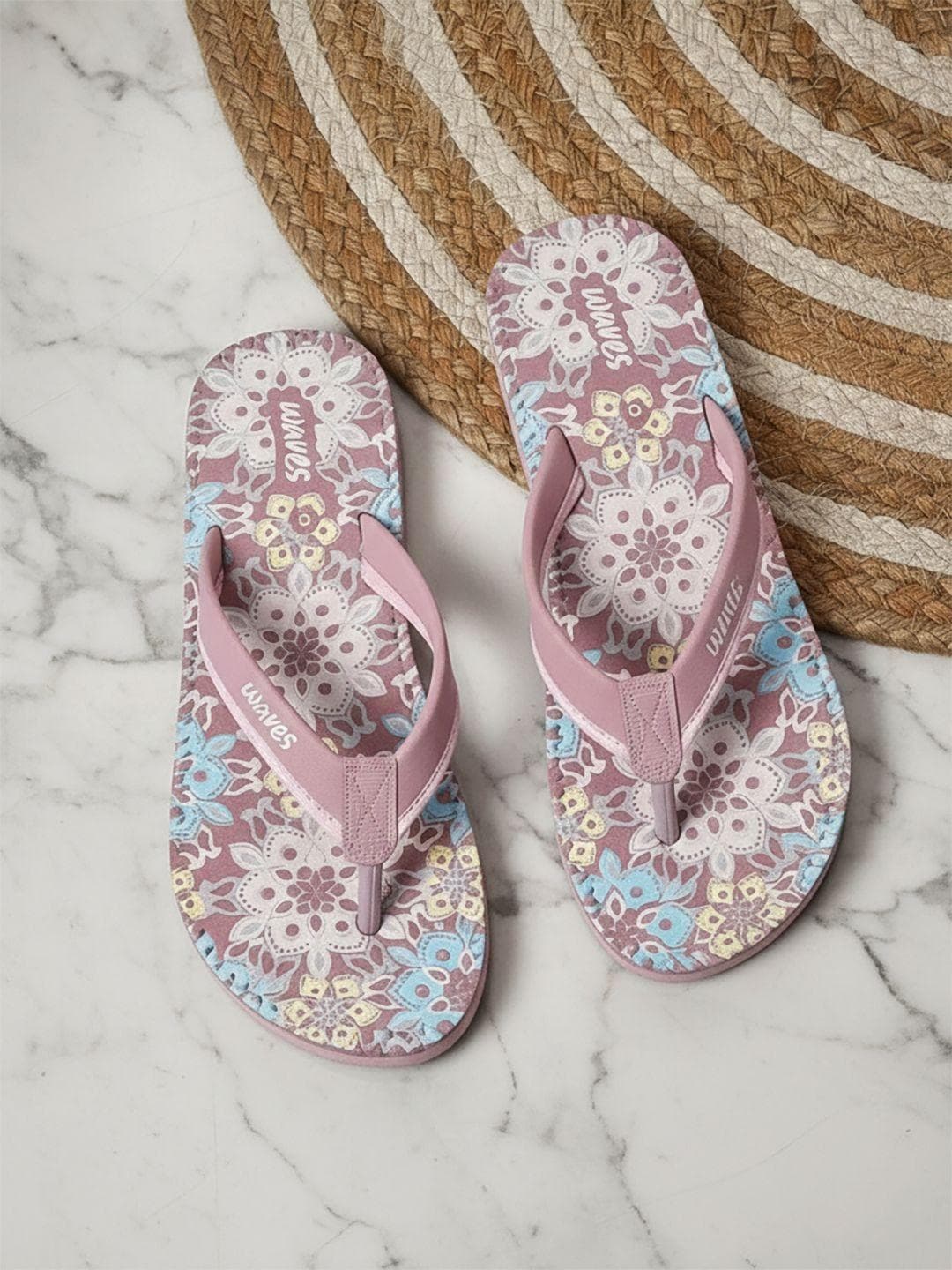 Khadims Women Printed Croslite Thong Flip-Flops