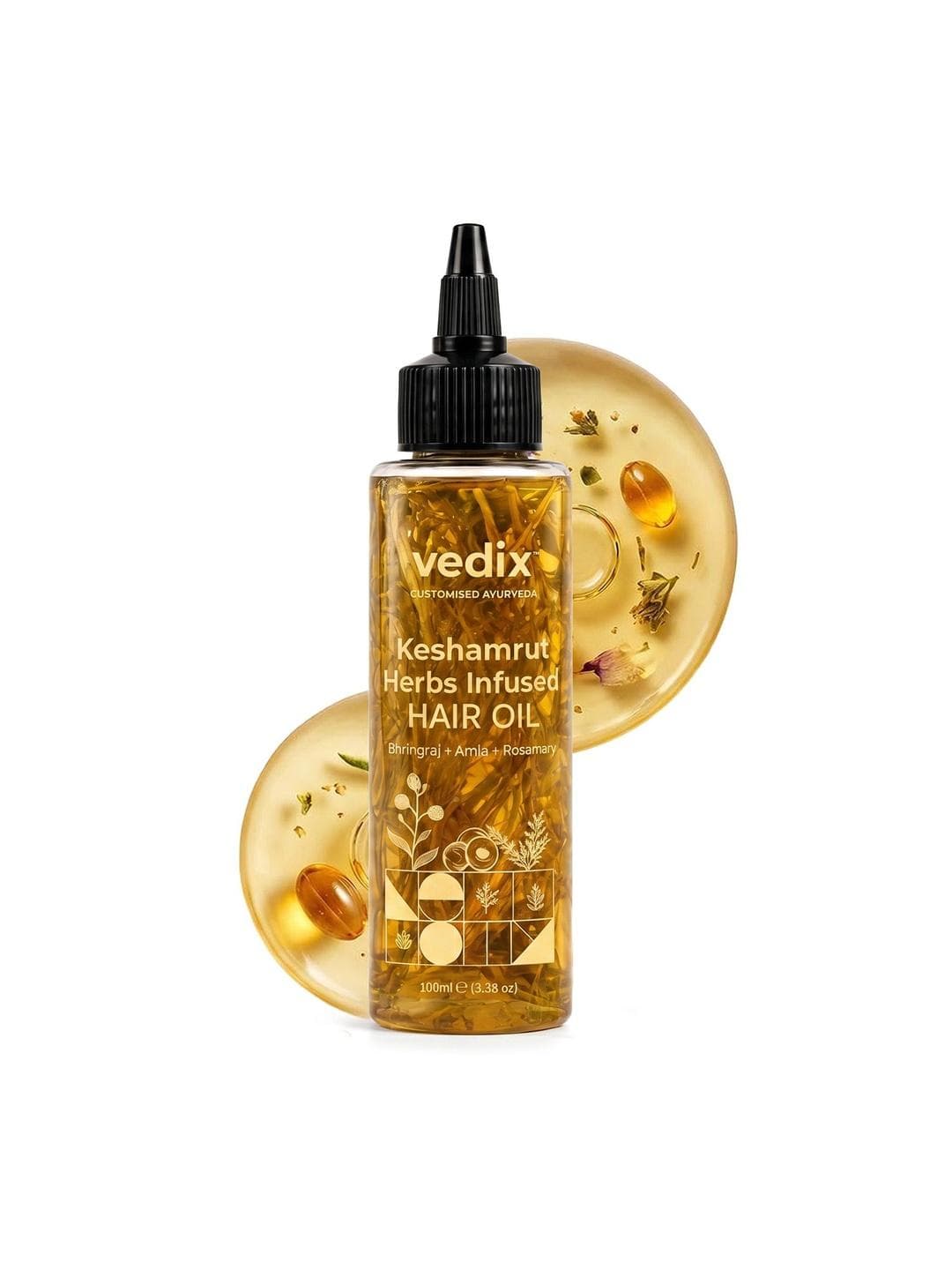 VEDIX Keshamrut Herbs Infused Hair Oil - 100ml