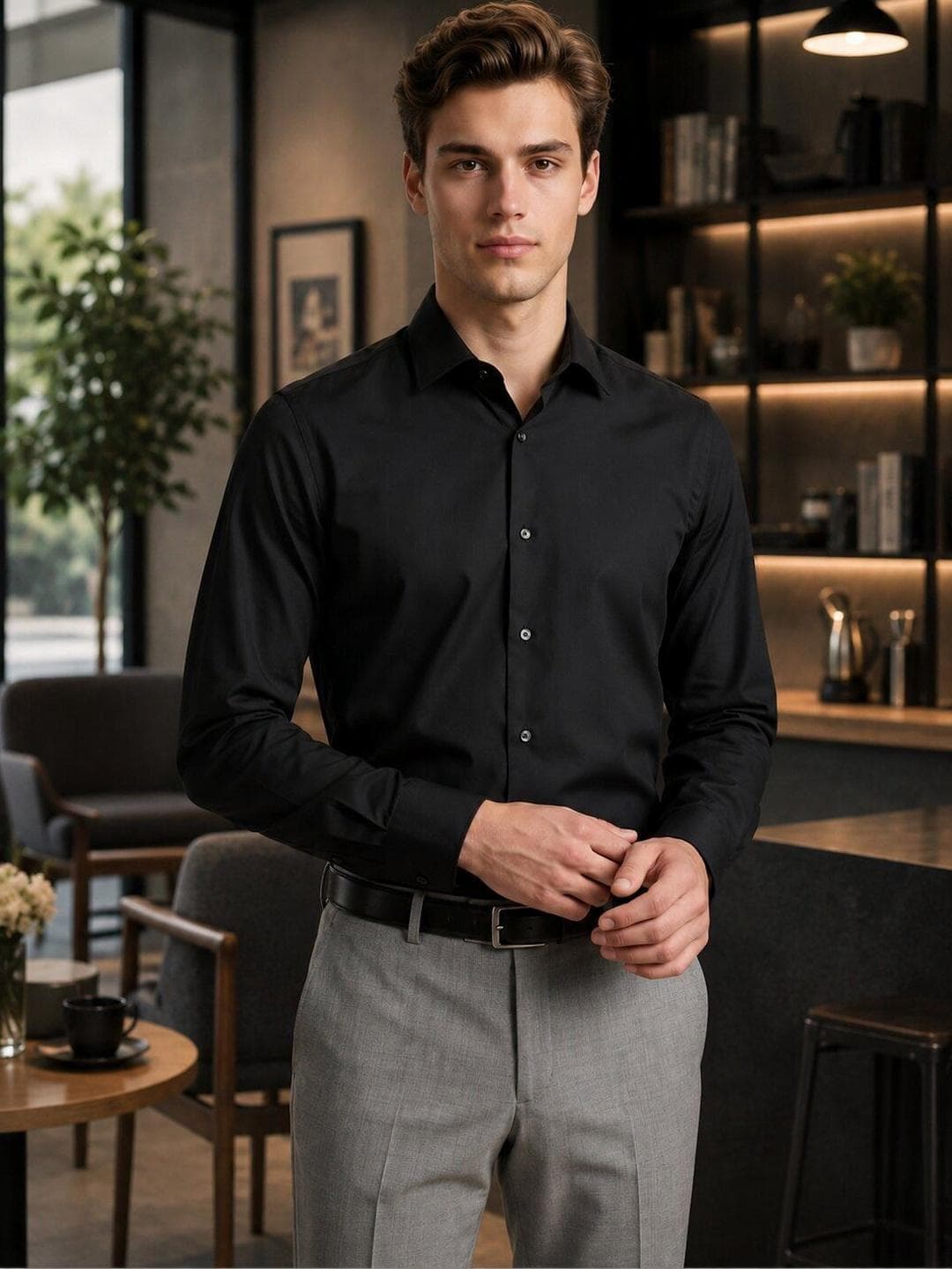 Turtle Men Standard Slim Fit Formal Shirt