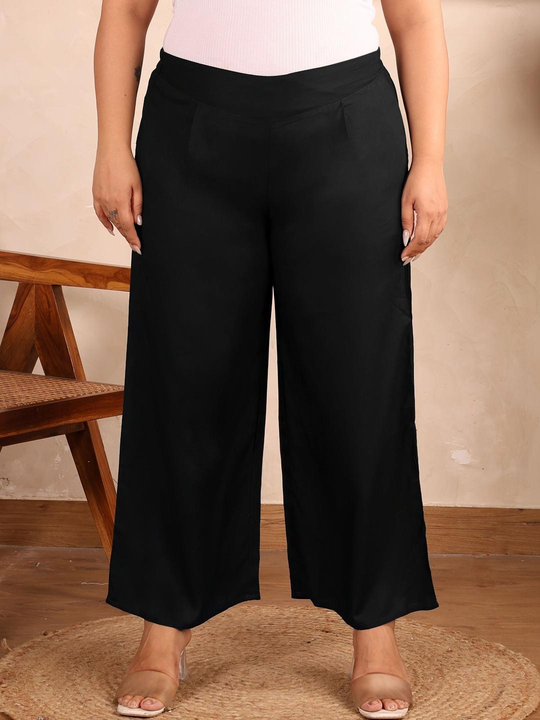 Buy Indietoga Plus Size Mid Rise Flared Lounge Pants - - Apparel for Women