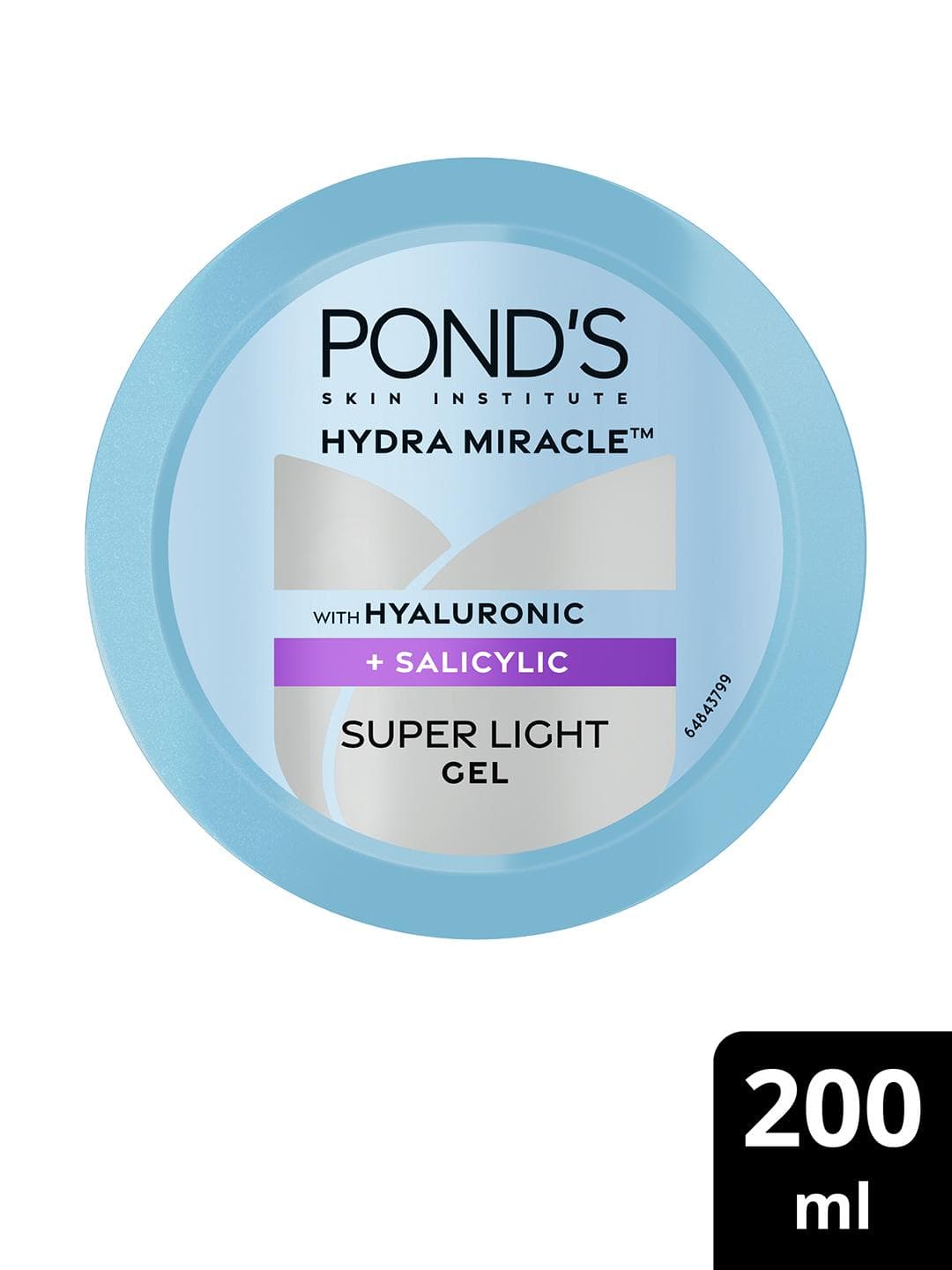 Buy Ponds Hydra Miracle Super Light Gel With Hyaluronic Acid & Salicylic 200ml - - Personal Care for Unisex