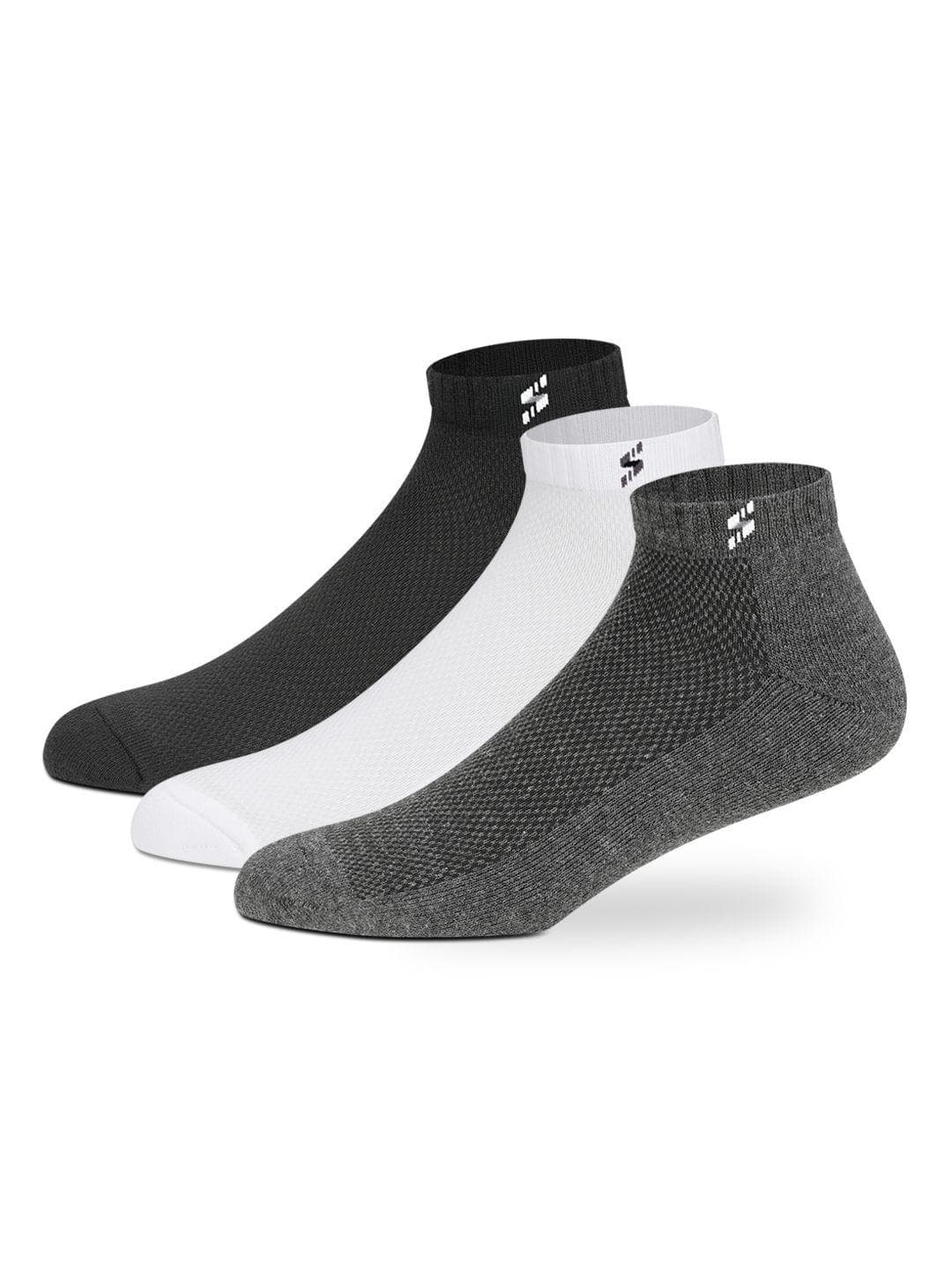 Buy Supersox Men Pack Of 3 Solid Half Terry Cushion Sneaker Length Socks - - Accessories for Men