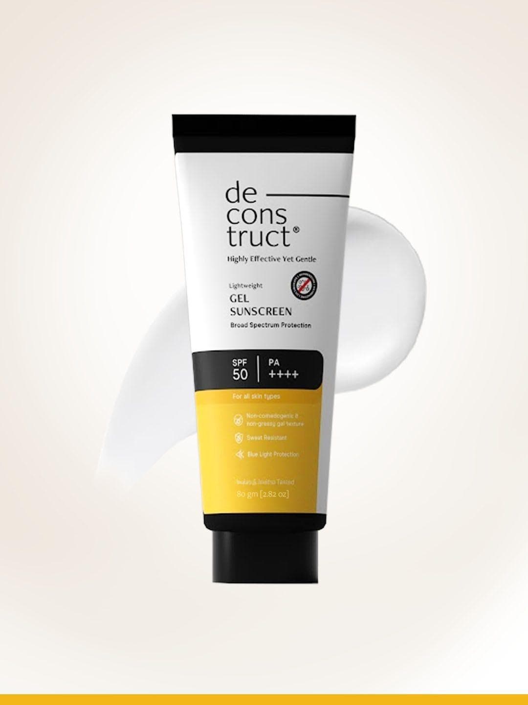 Buy Deconstruct Gel Sunscreen SPF 50 PA++++ 100% Photostable Lightweight In Vivo Tested 30g - - Personal Care for Unisex