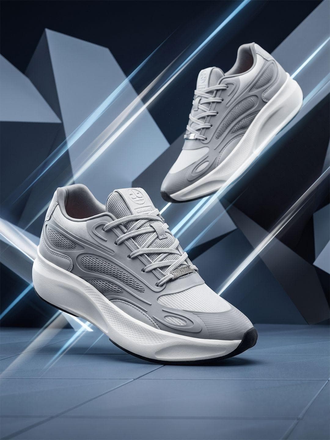 Buy OFF LIMITS Gladiator Grey Mesh Running Shoes - - Footwear for Men