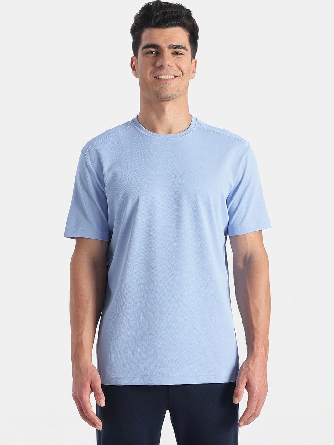 Jockey Microfiber Fabric Round Neck Half Sleeve T-Shirt with StayFresh Treatment - AM74