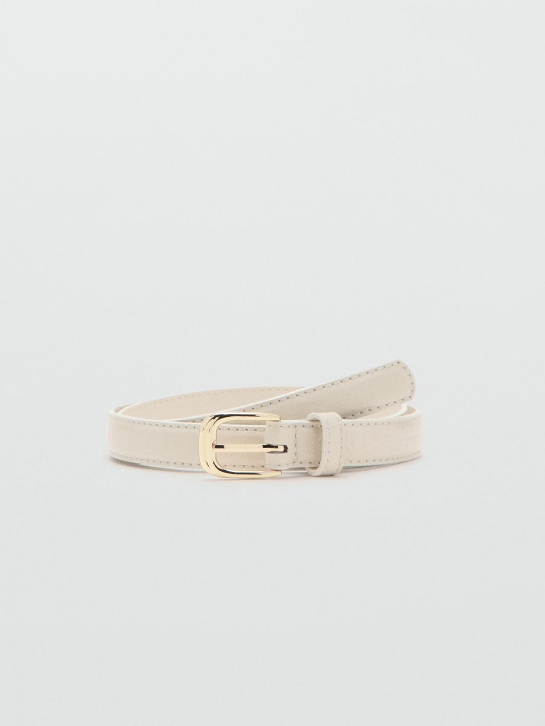Buy MANGO Women Textured PU Belt - - Accessories for Women