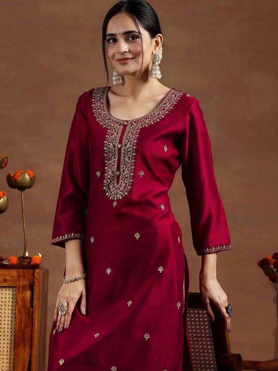 rarethread Women Khadi Khadi Kurta