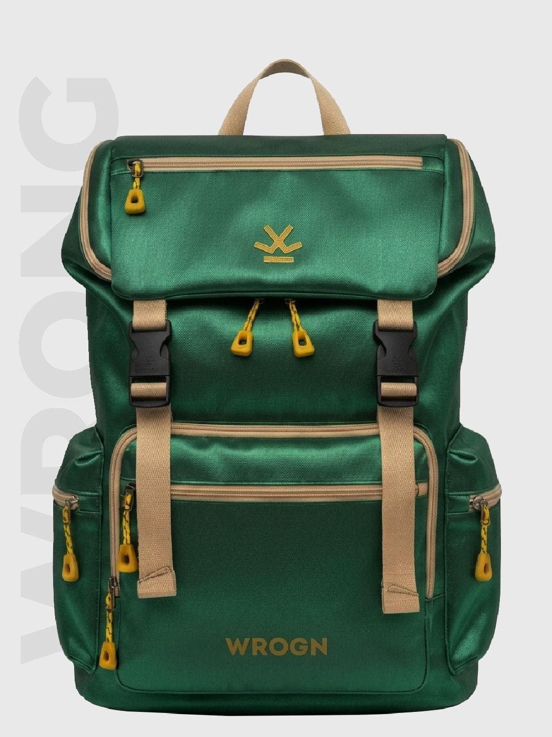 WROGN Unisex Brand Logo Contrast Detail Backpack with Anti-Theft