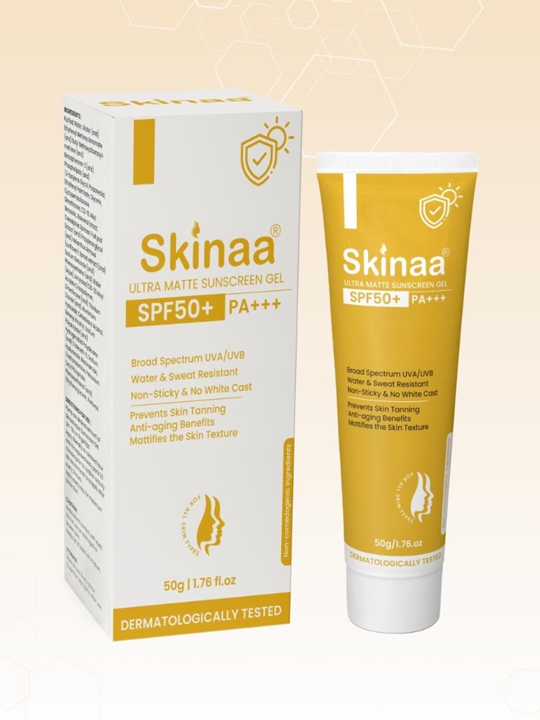 Buy SKINAA SPF 50+ PA+++ Ultra Matte Finish Face Sunscreen Gel All Skin Type - - Personal Care for Unisex