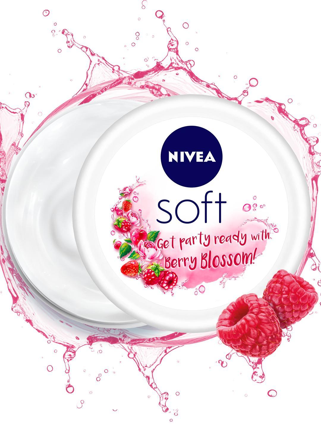 Buy Nivea Unisex Soft Light Berry Blossom Moisturiser 200 Ml - - Personal Care for Unisex