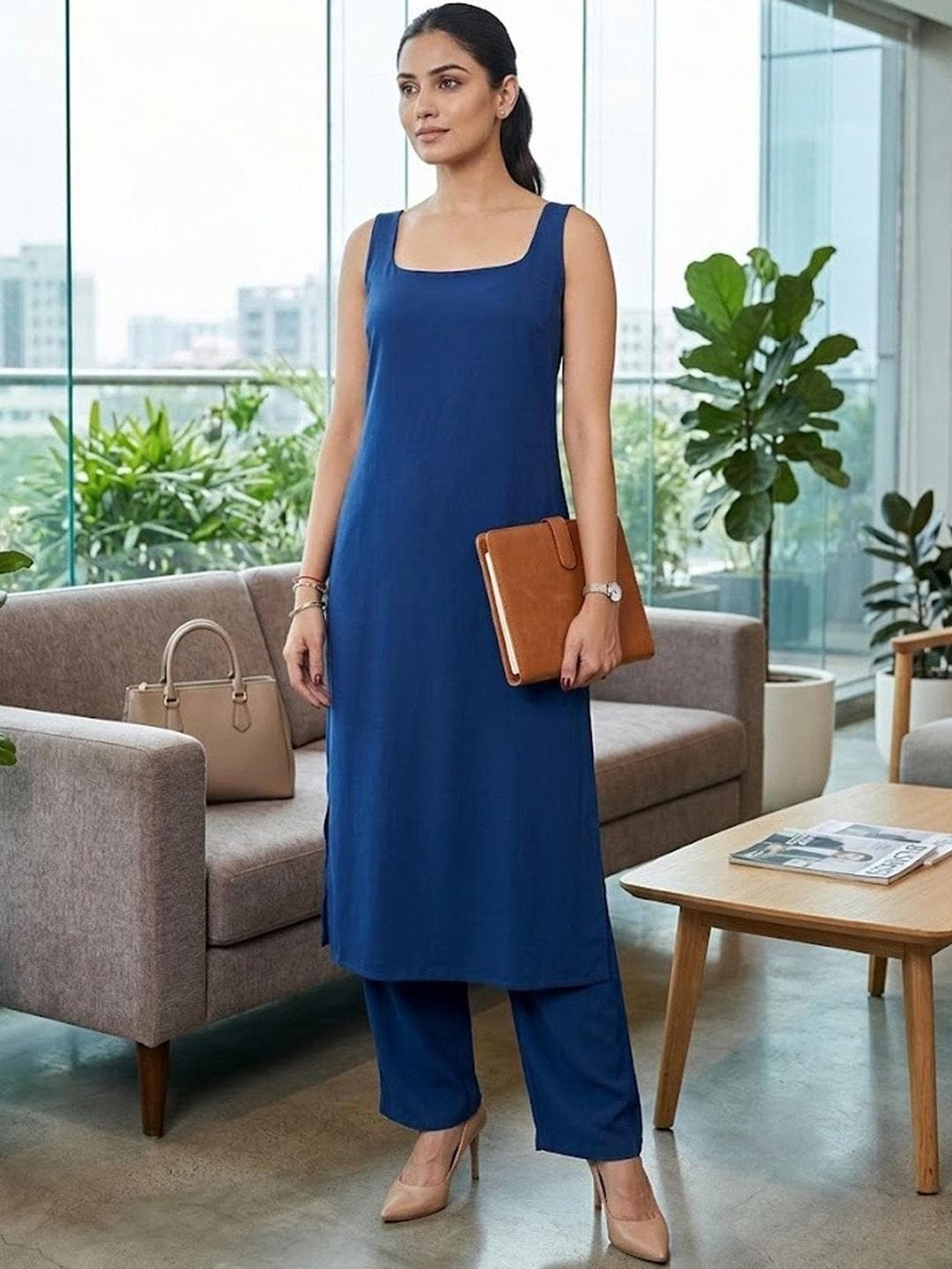 Varanga Women Regular Kurta with Trousers