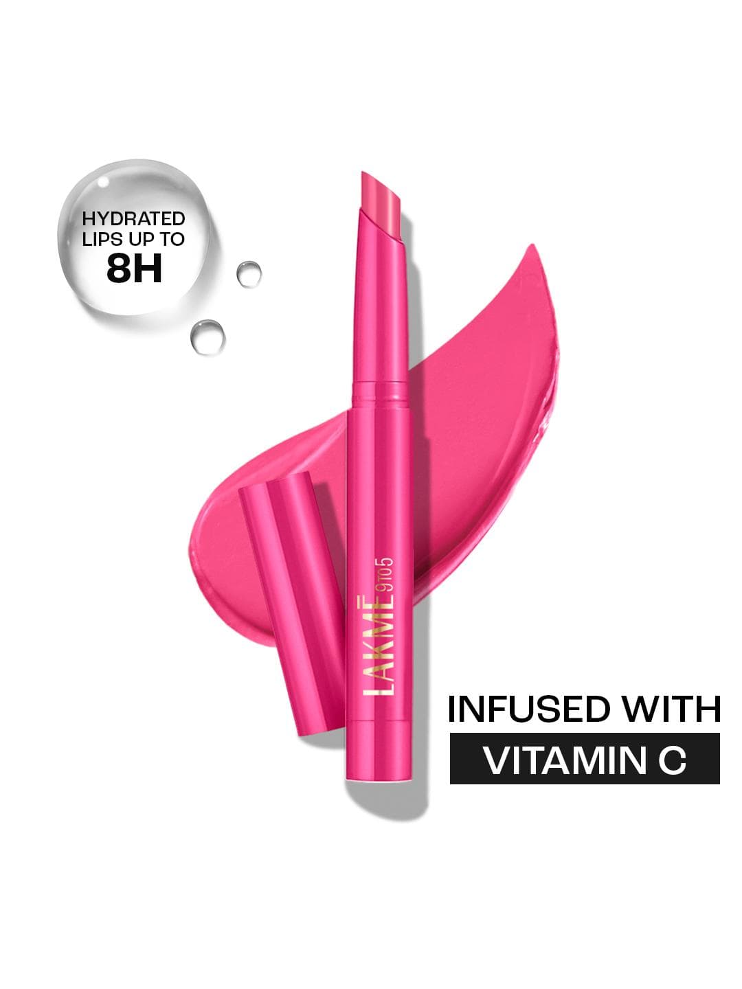 Buy Lakme 9 To 5 Forever Matte Long Lasting Hydration Lip Crayon With Vitamin C Power Pink - - Personal Care for Women