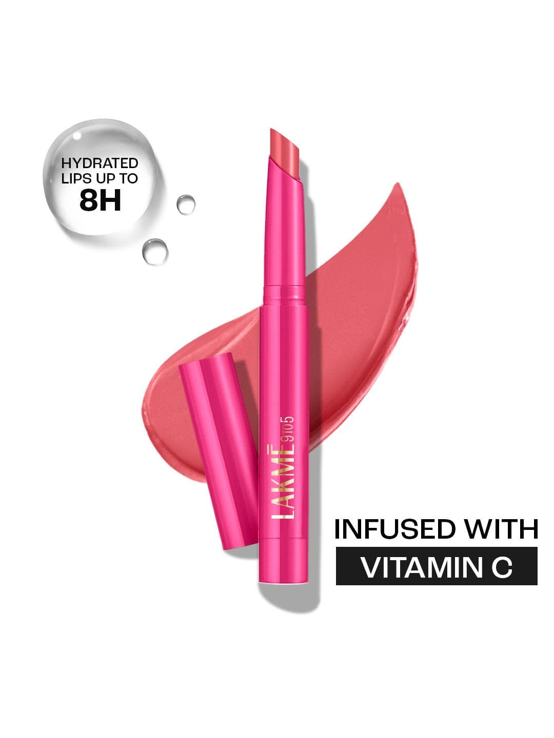 Buy Lakme 9 To 5 Forever Matte Long Lasting Hydration Lip Crayon With Vitamin C Poise Pink - - Personal Care for Women