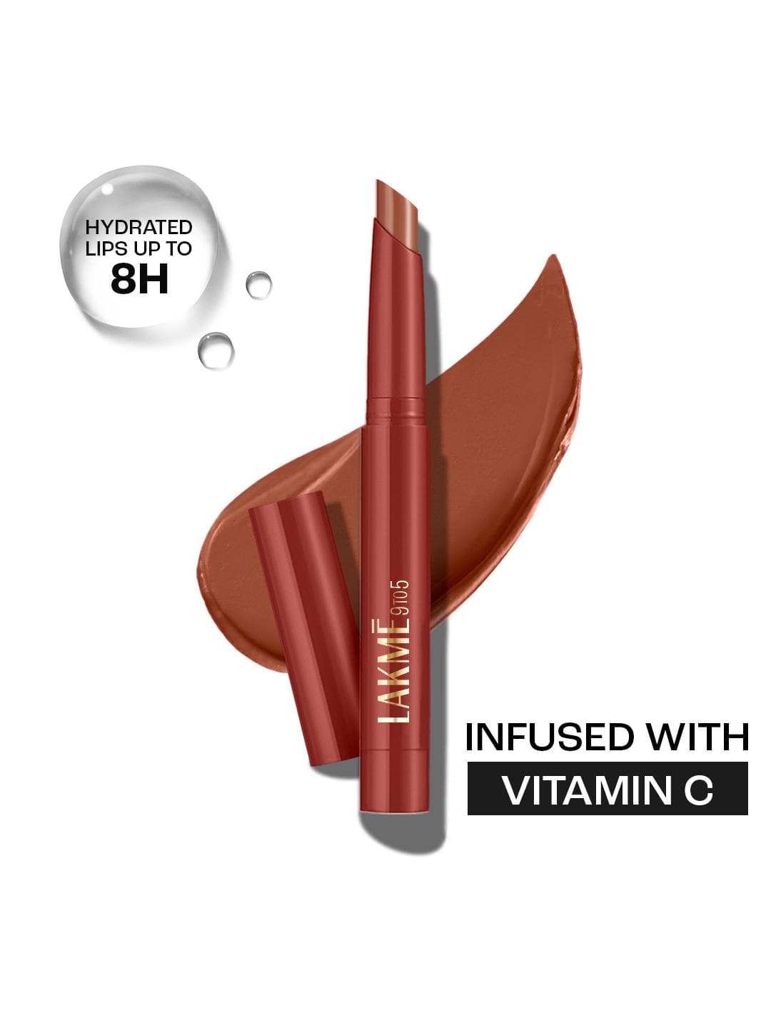 Buy Lakme 9 To 5 Forever Matte Long Lasting Hydration Lip Crayon With Vitamin C Hustle Brown - - Personal Care for Women