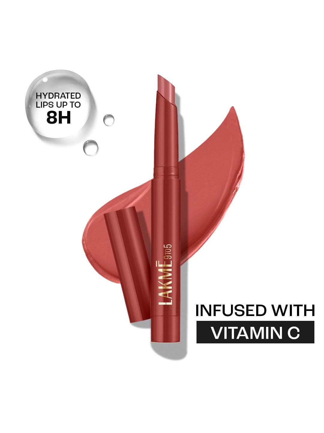 Buy Lakme 9 To 5 Forever Matte Long Lasting Hydration Lip Crayon With Vitamin C Chic Nude - - Personal Care for Women