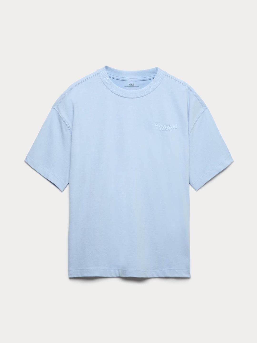 Marks & Spencer Pure Cotton Plain T-Shirt