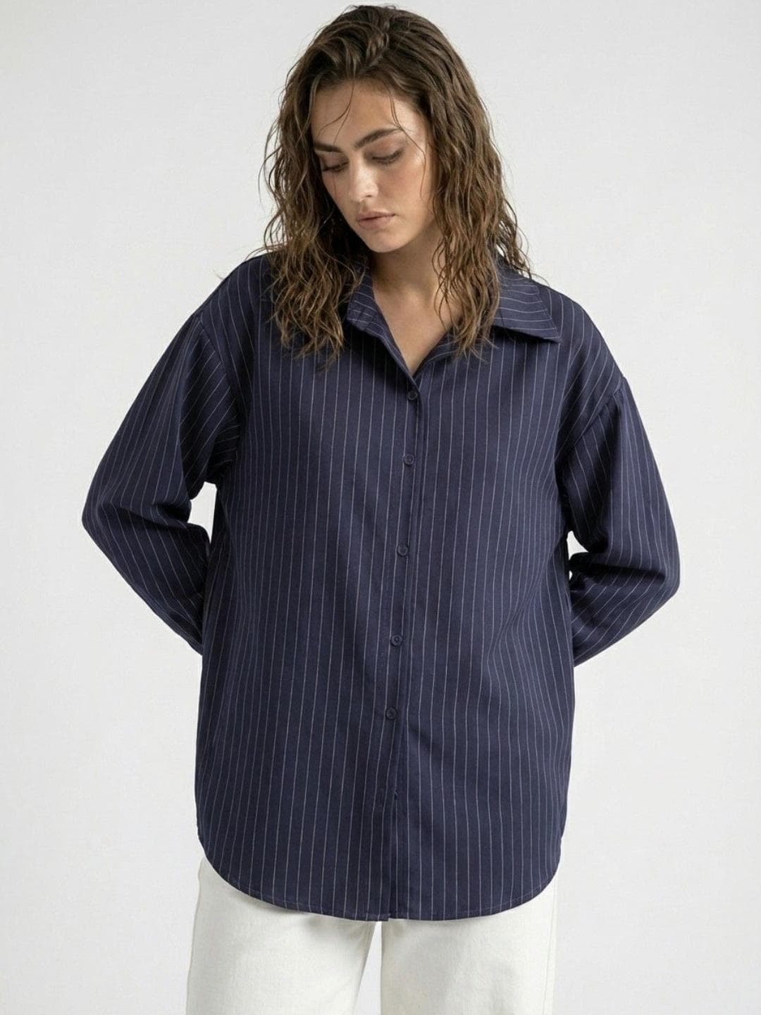 glitchez Women Striped Casual Shirt
