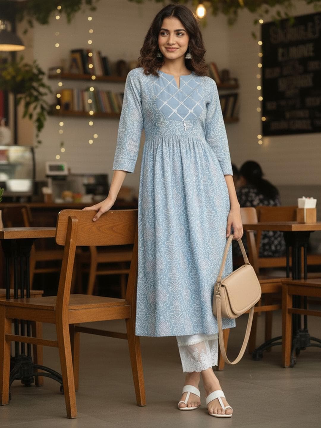 Varanga Women Ethnic Printed Flared Kurta