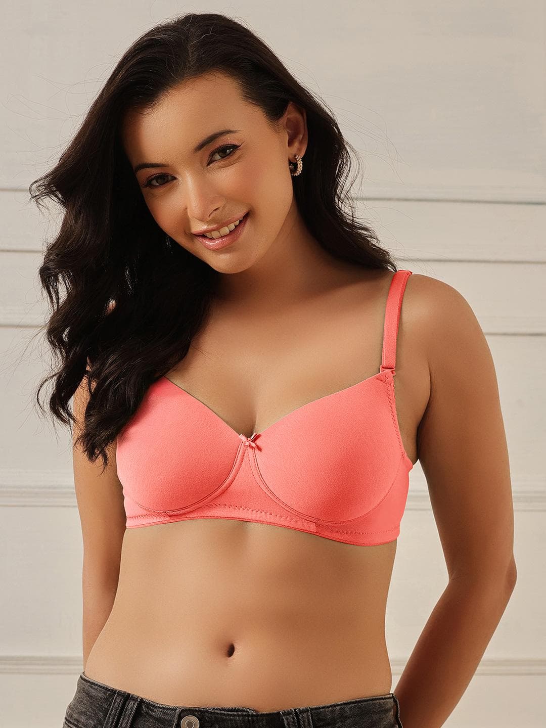 Buy Clovia Pink Lightly Padded Bra - - Apparel for Women