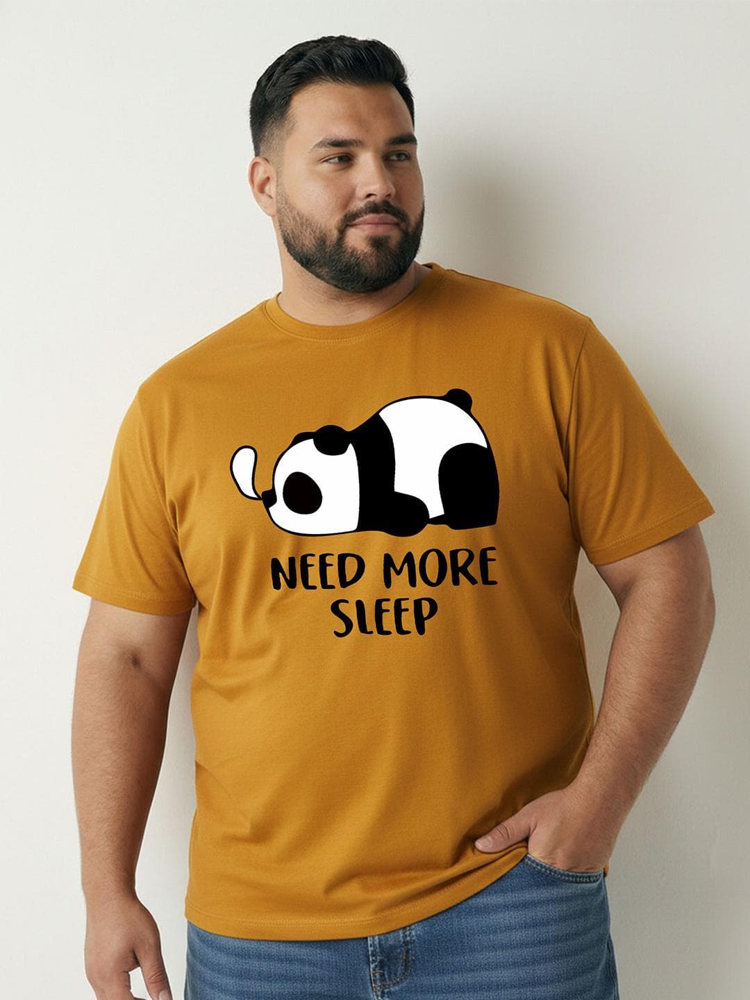 Toodle Plus Men Plus Size Cotton Printed T-shirt