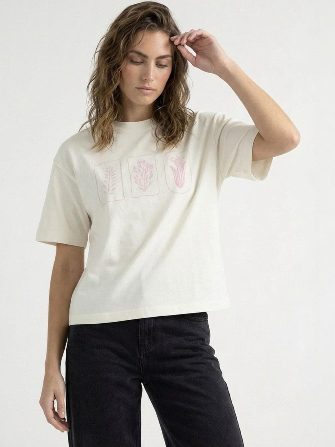 glitchez Women Graphic Printed Cotton Tshirts