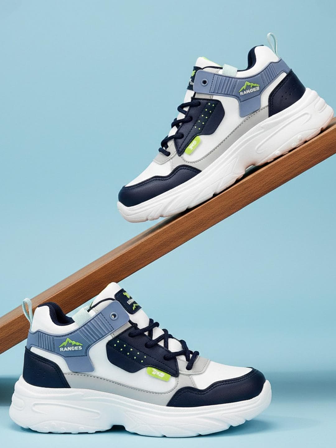 G&D Kids Colorblocked Running Non-Marking Sports Shoes