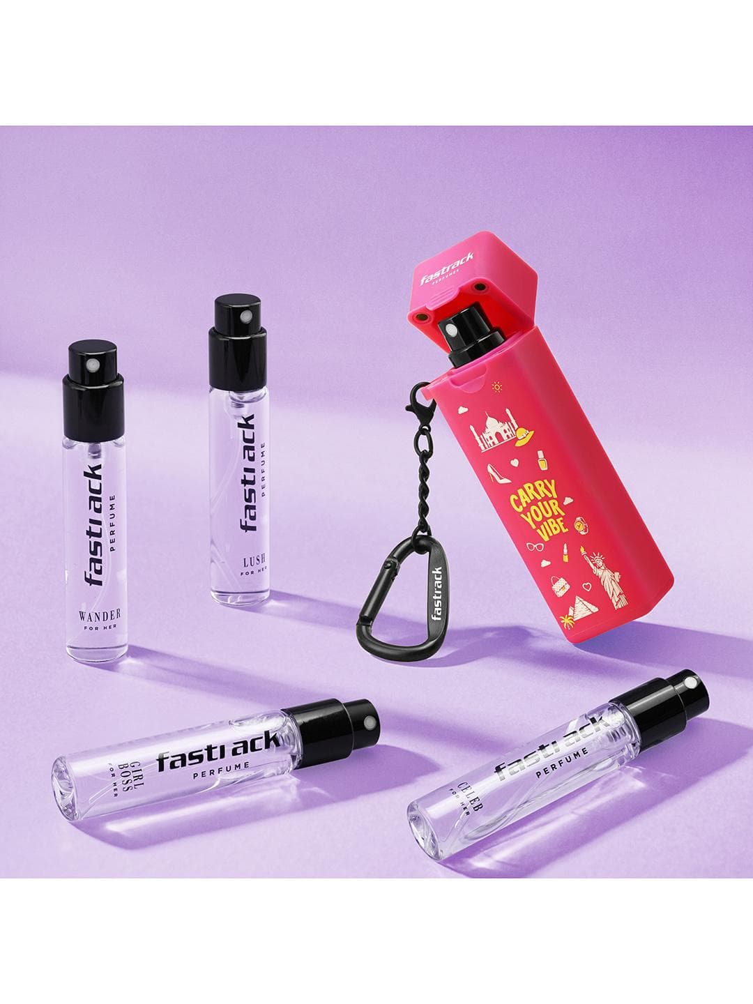 Buy Fastrack Women Giftset Set Of 4 Perfumes With Charms 8 Ml Each - - Personal Care for Women