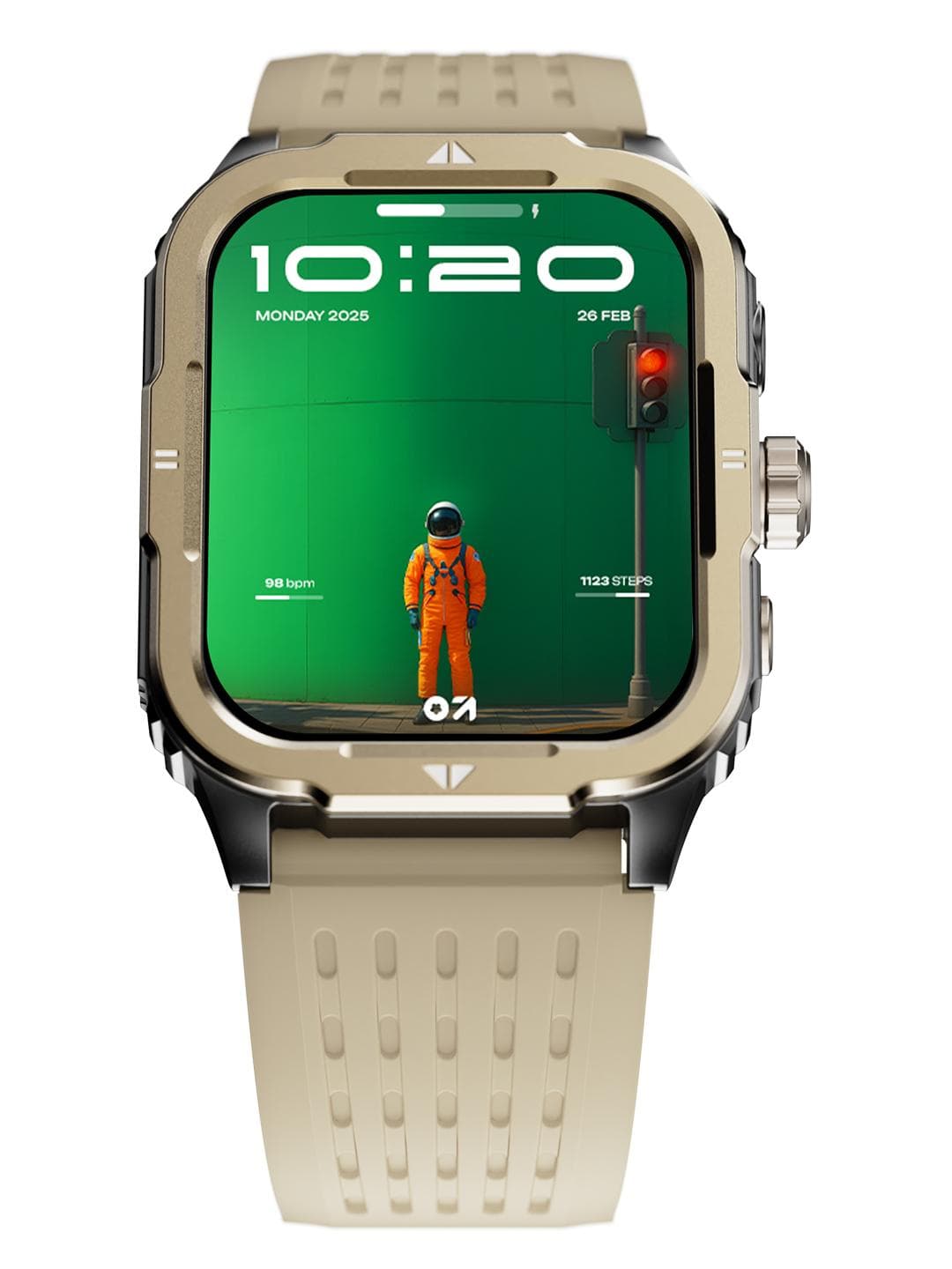 Buy GOBOULT Tuff Rivet Smartwatch With 1.9 HD Display, Working Crown & Quick Access Torch - - Accessories for Unisex