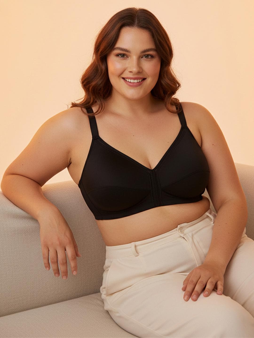 Buy Zivame Wirefree Plus Size Full Coverage Cotton Minimiser Bra - - Apparel for Women