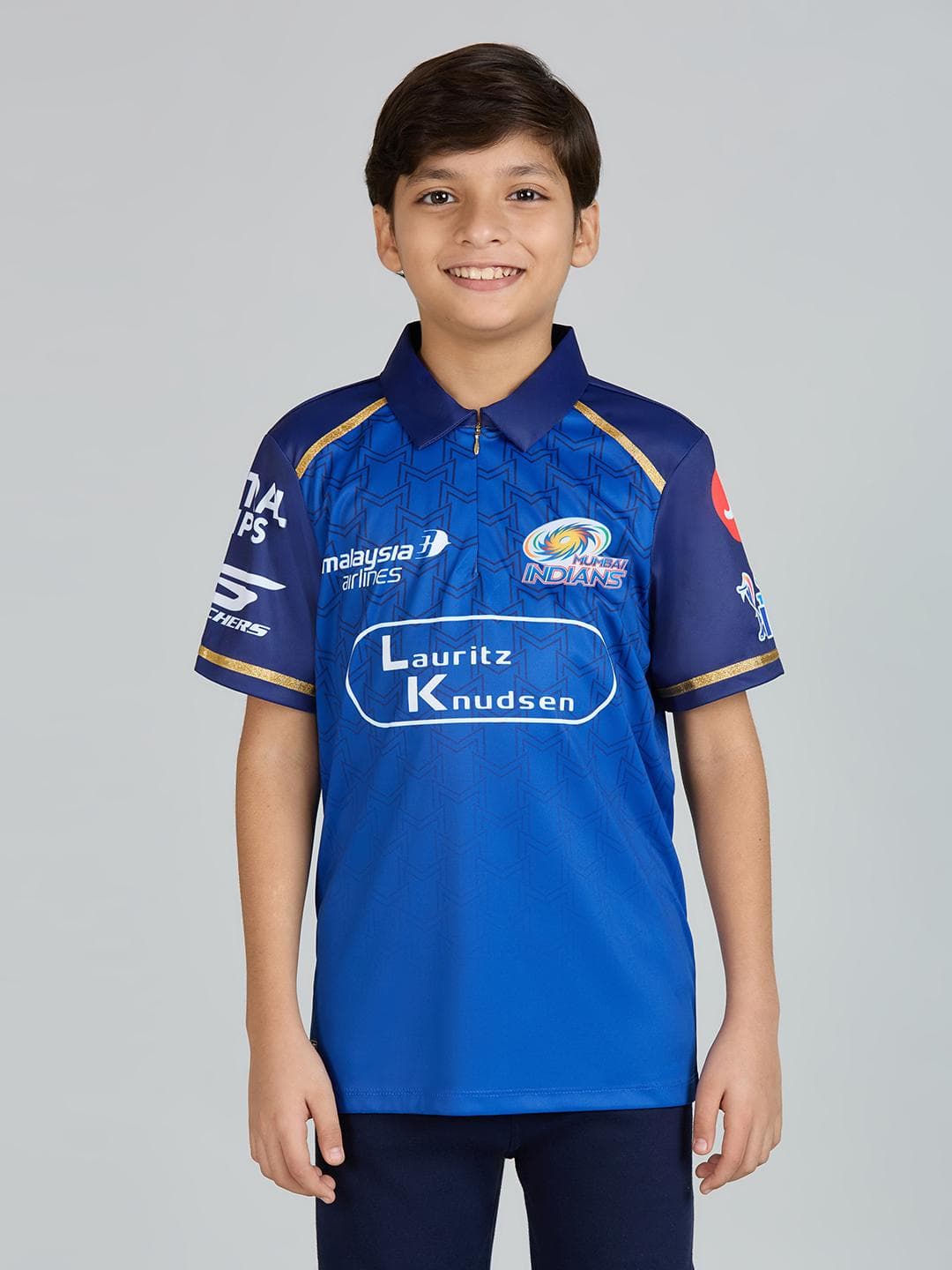 Skechers Mumbai Indians 2026 Boys Official IPL FAN Jersey