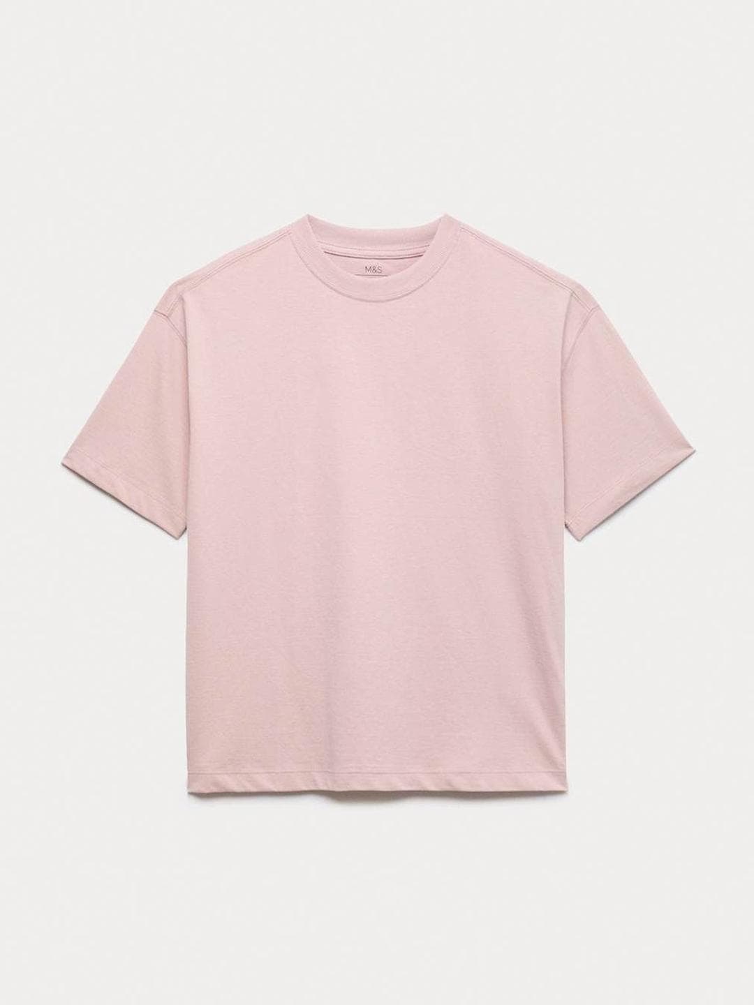Marks & Spencer Pure Cotton Plain T-Shirt