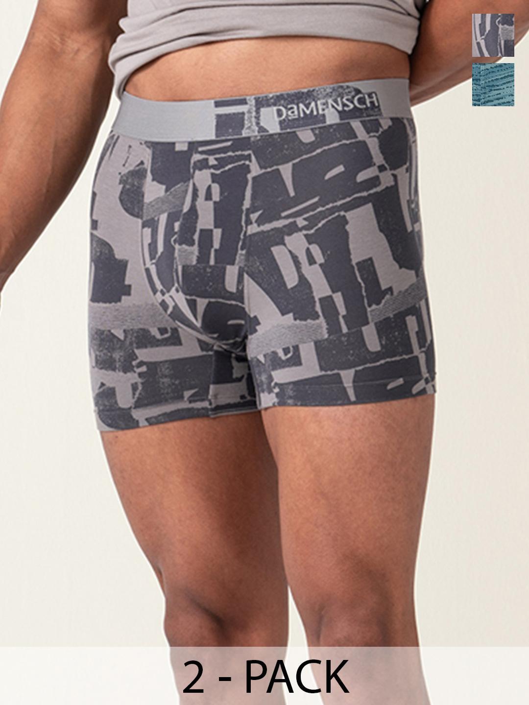 Buy DAMENSCH Pack Of 2 Men Premium Cotton Printed New Avatar Trunk - - Apparel for Men
