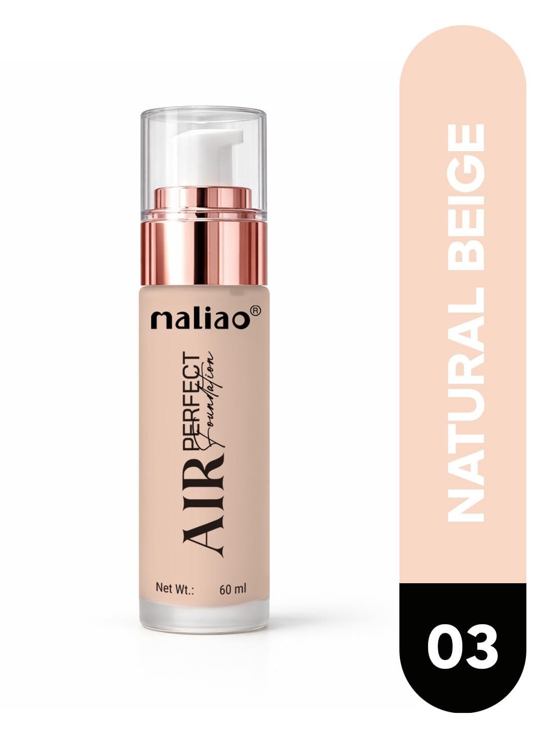 Buy Maliao Air Perfect Foundation 60 Ml Natural Beige 03 - - Personal Care for Women