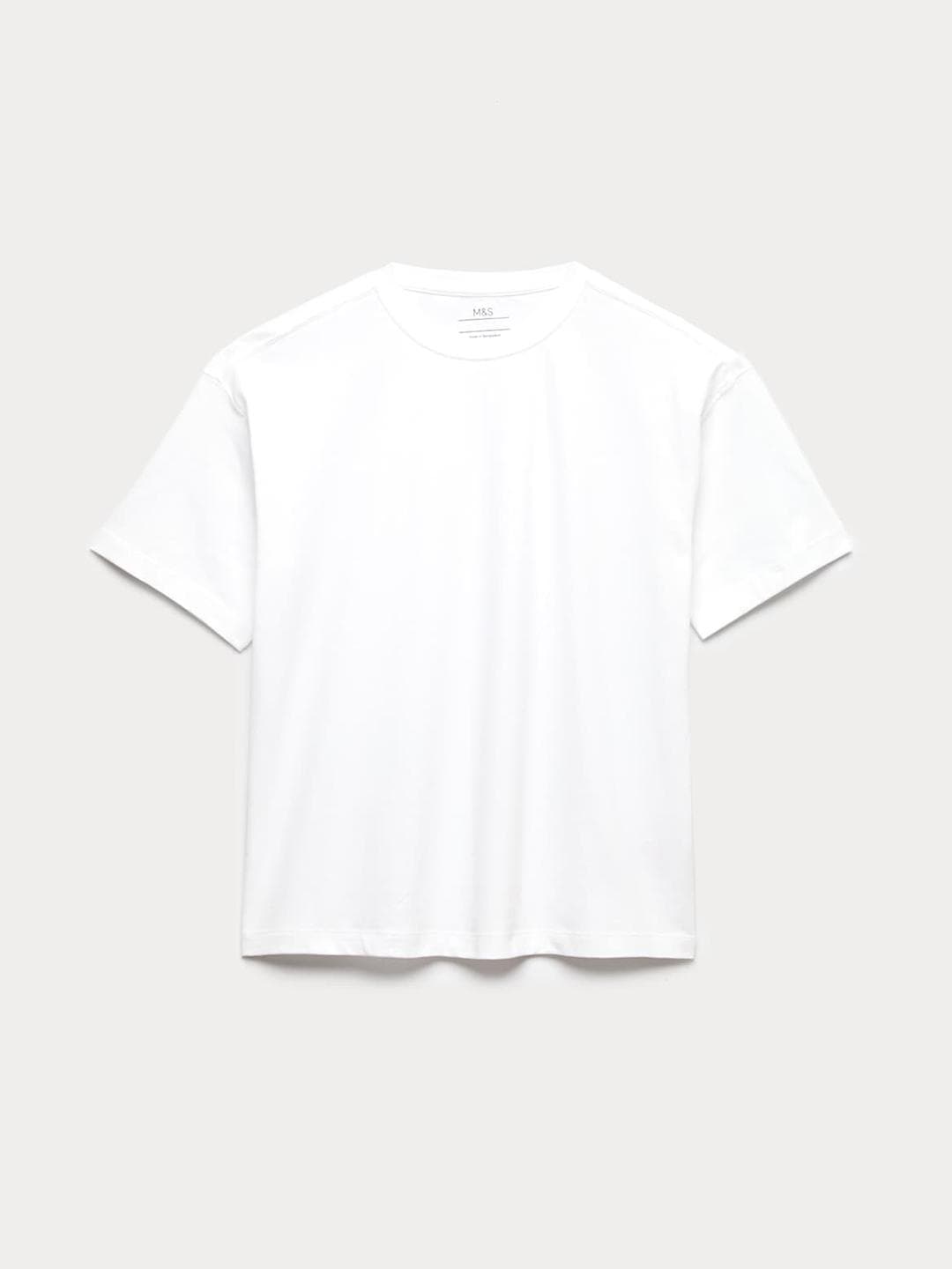 Marks & Spencer Pure Cotton Plain T-Shirt