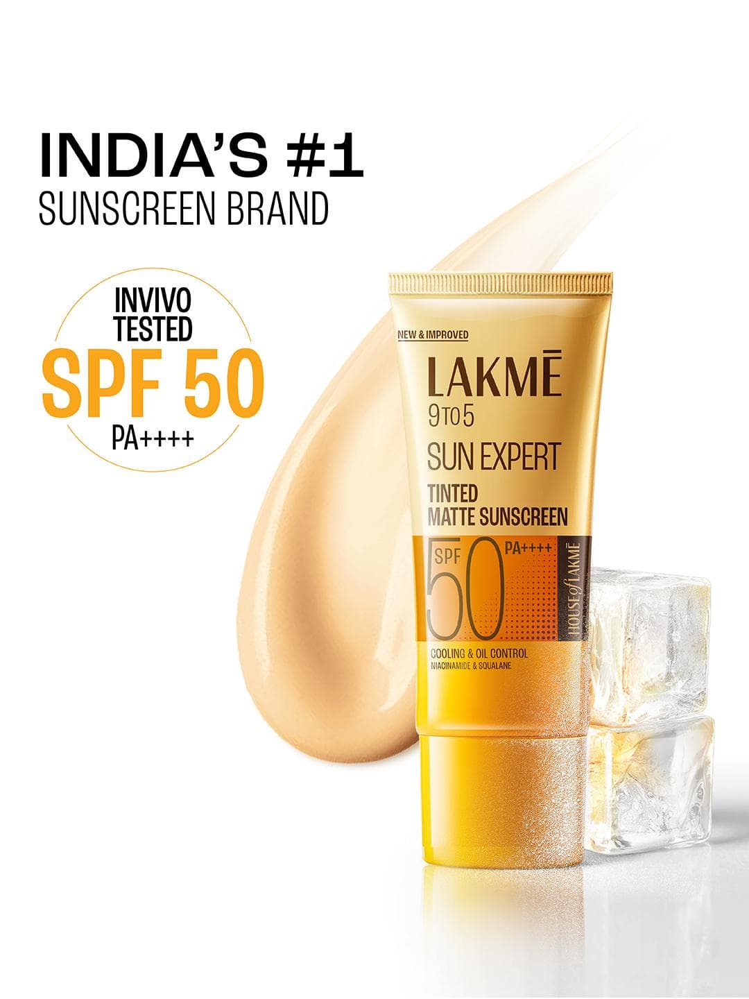 Buy Lakme Tinted SPF 50 PA++++ Niacinamide Sunscreen Even Toned Skin In Vivo Tested 50ml - - Personal Care for Women