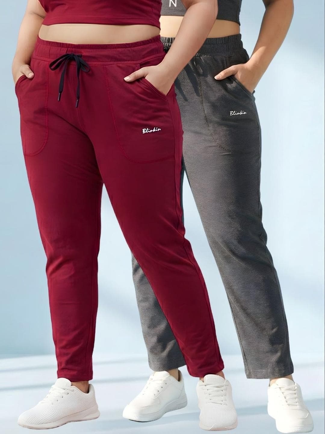 Blinkin Women Pack of 2 Regular Fit Track Pants