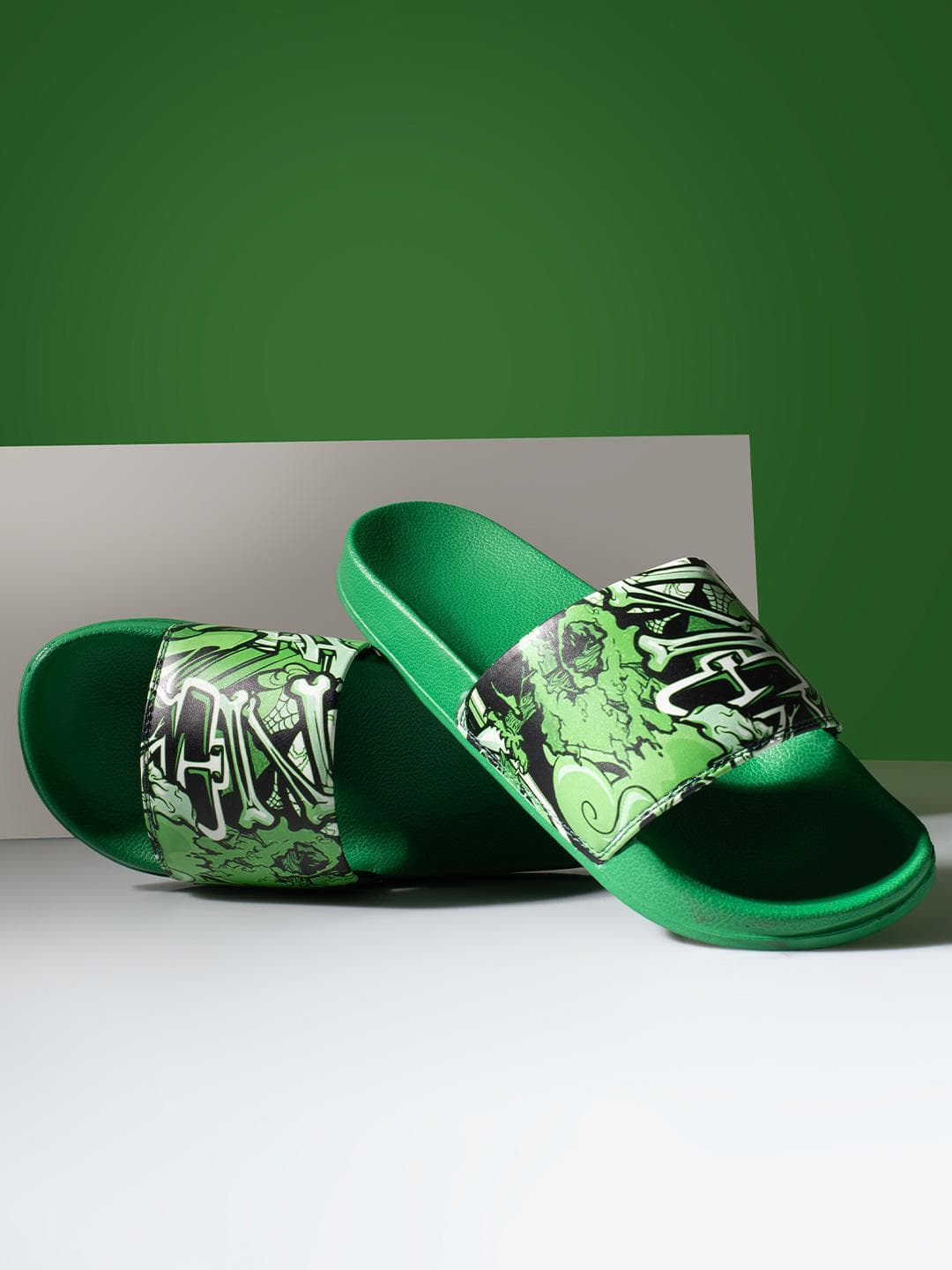 ARVAN Men Printed Sliders