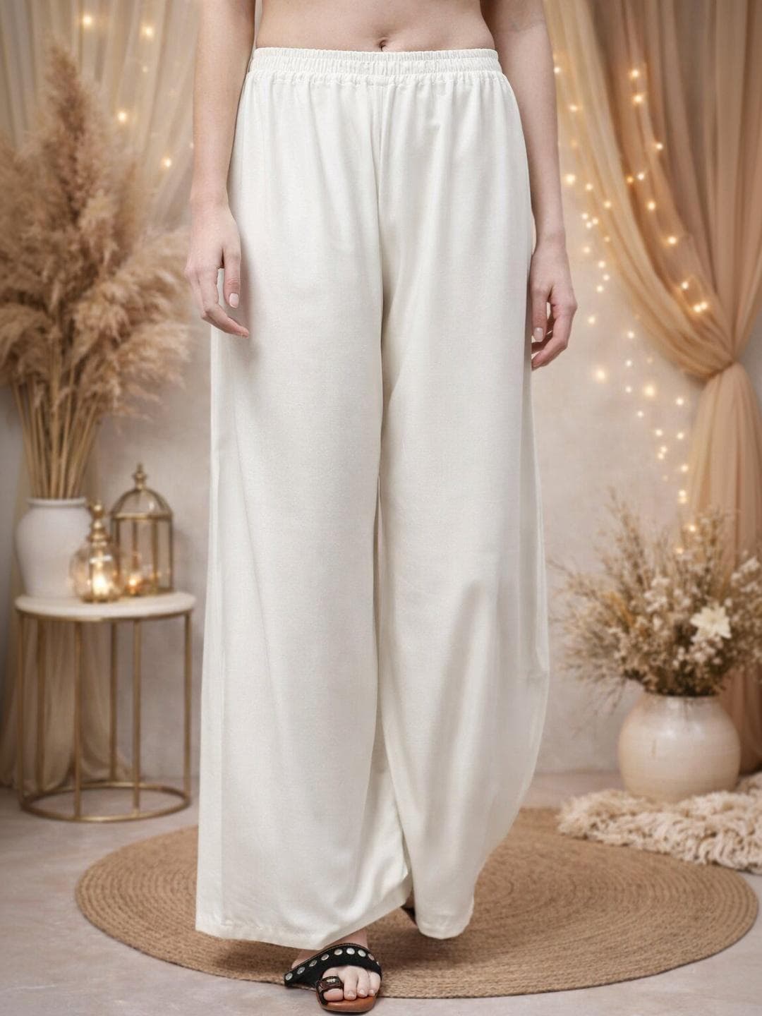 KALINI Women Flared Ethnic Palazzos