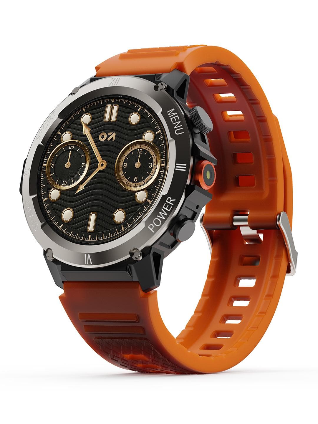 GOBOULT Tuff Hawk Smartwatch with 1.39 HD Display, Working Crown & Quick Access Torch