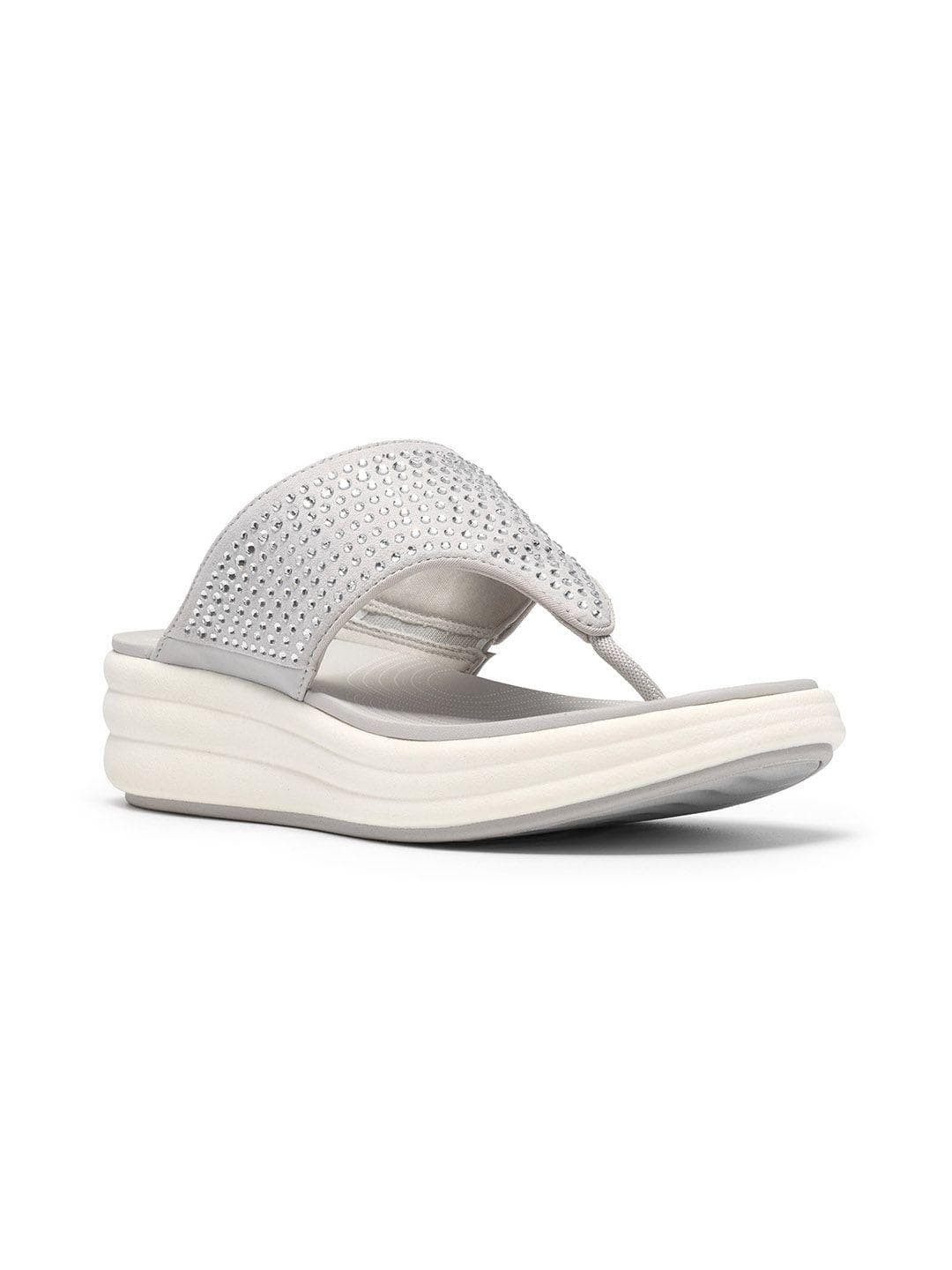 Clarks Textured Wedge Sandals