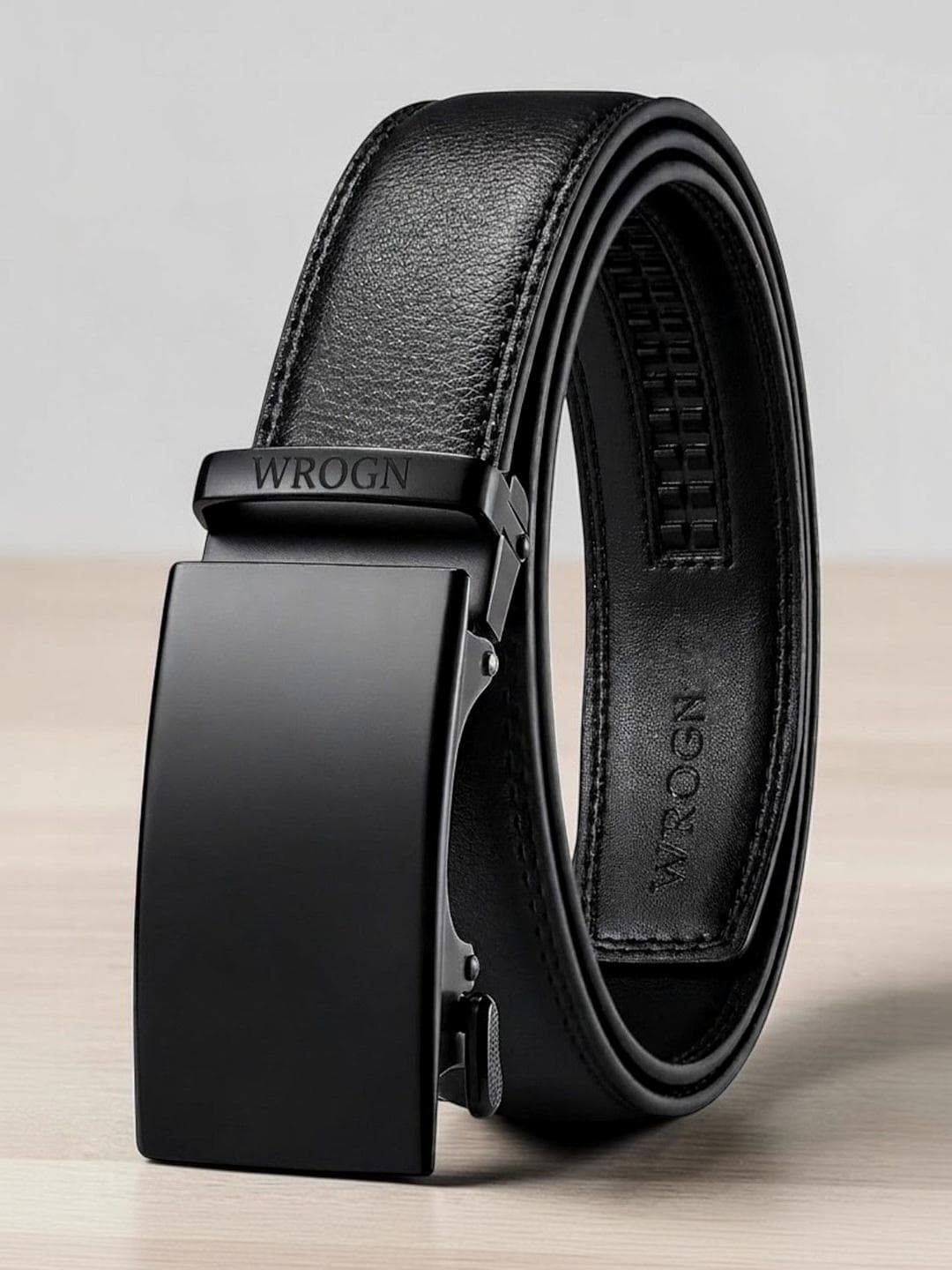 Buy WROGN Men Textured PU Belt - - Accessories for Men
