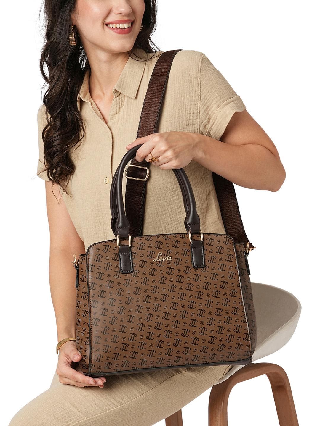 Lavie Women's Mono Tyra Medium Satchel Handbag
