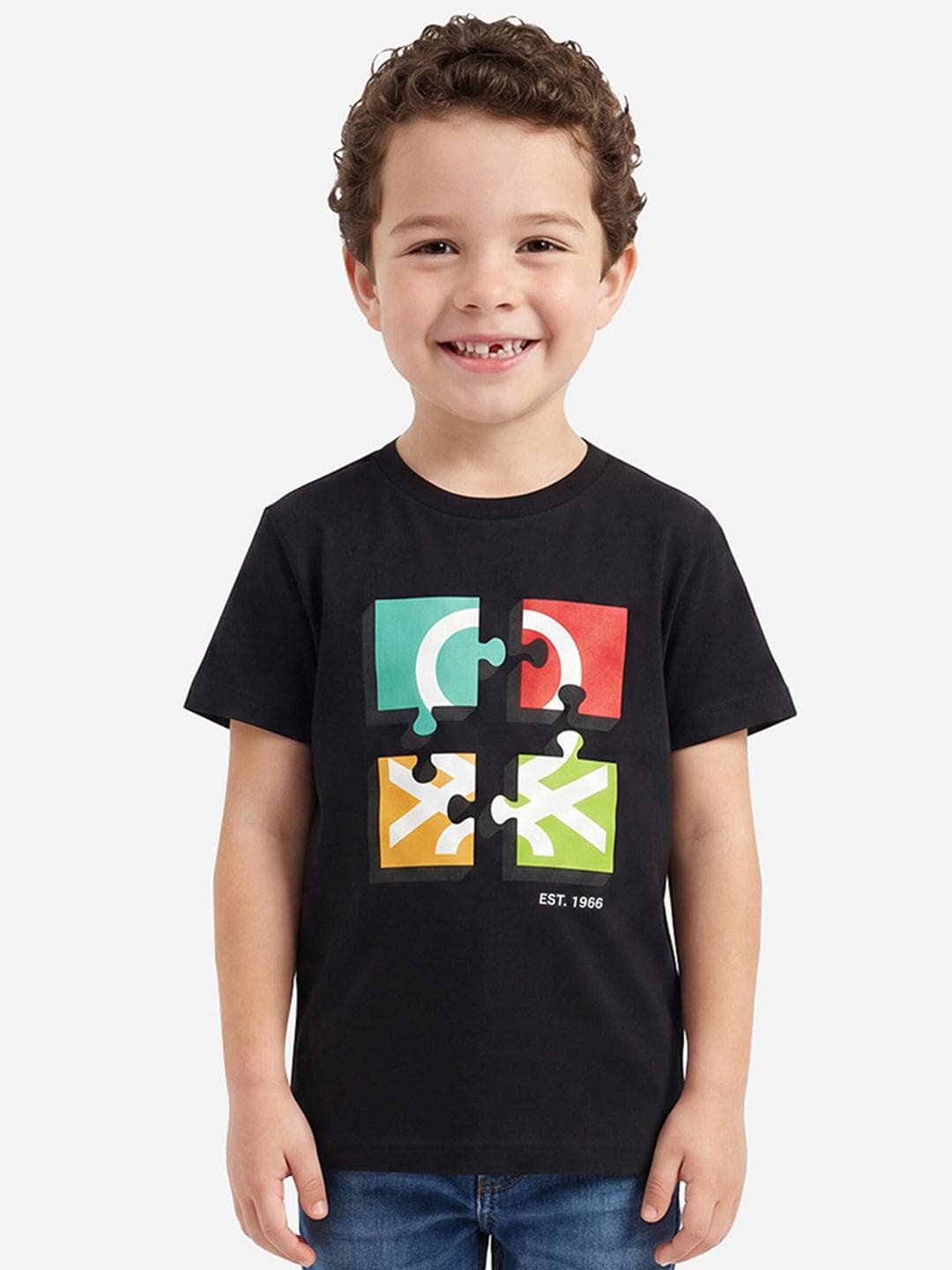 United Colors of Benetton Boys Pure Cotton Tshirts